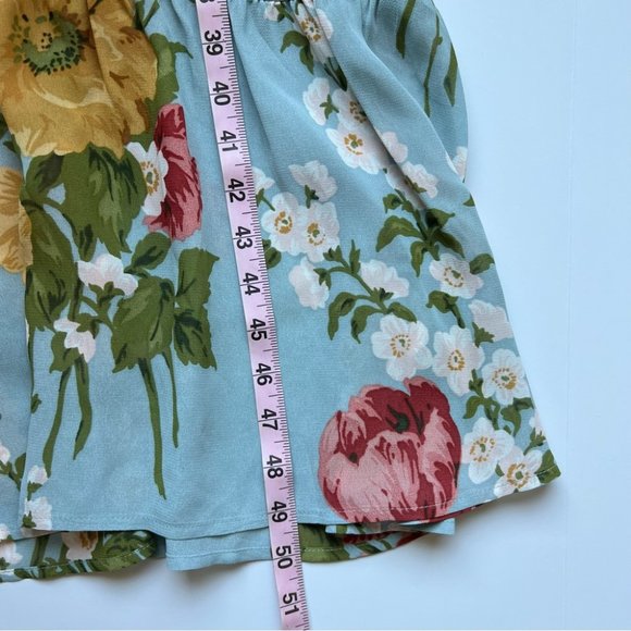 Reformation Enya Blue Floral Midi Dress Size 2 EUC - Picture 5 of 7